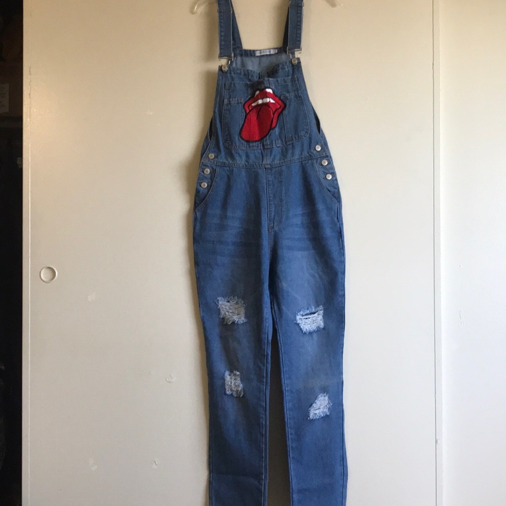 Overalls with Rolling Stones logo